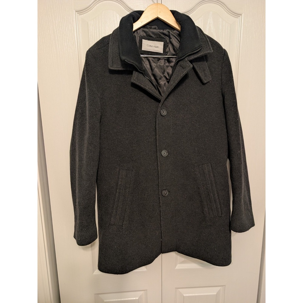 Calvin Klein Men's Wool Blend Coat – Size 40R